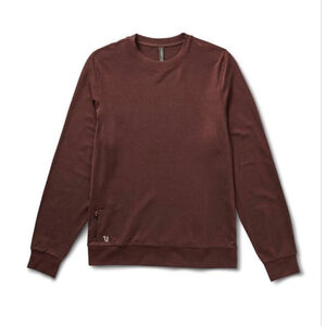 Men's Vuori Brown Crew Neck Long Sleeve Sweatshirt XL